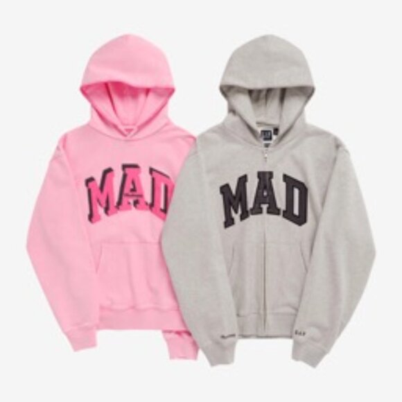 NWT BRAND NEW MADHAPPY x GAP PINK HOODIE (SIZE L) - Picture 3 of 4